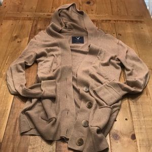 Light brown tan American Eagle cardigan